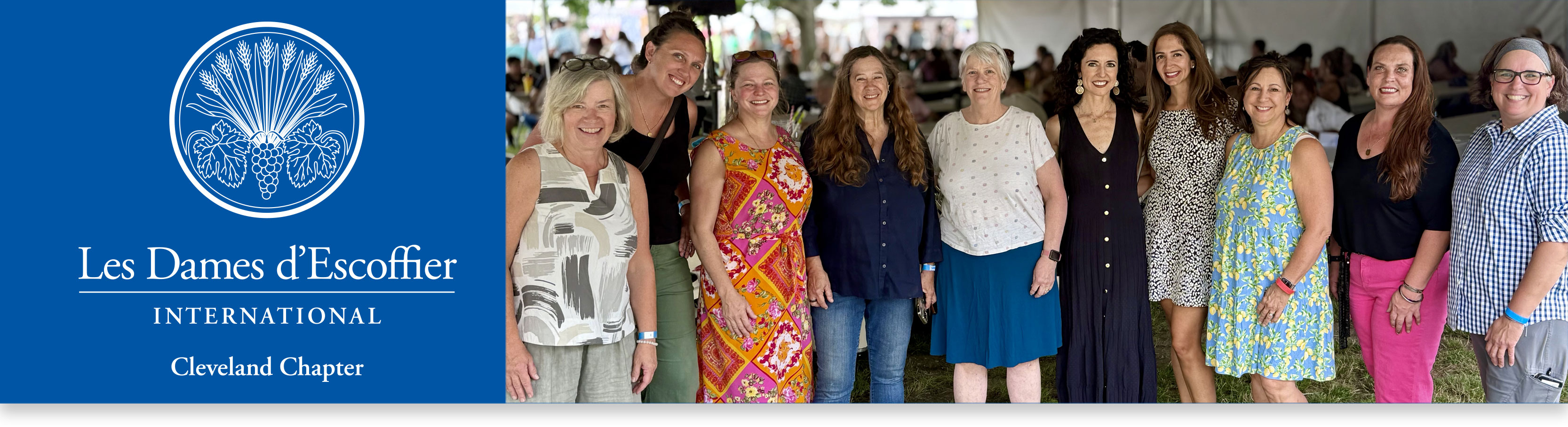 Les Dames D'Escoffier International members at foraging class