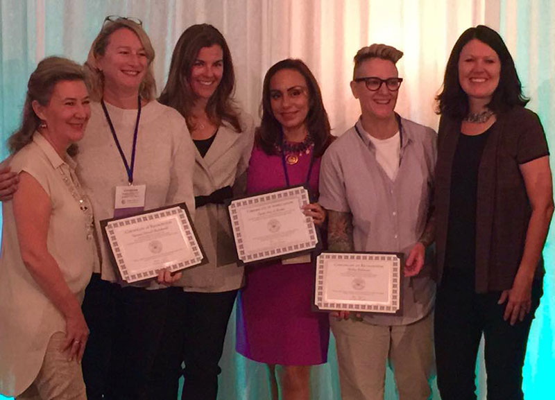 Shara Bohach, Co-Chair of LDEI's Legacy Awards with winners